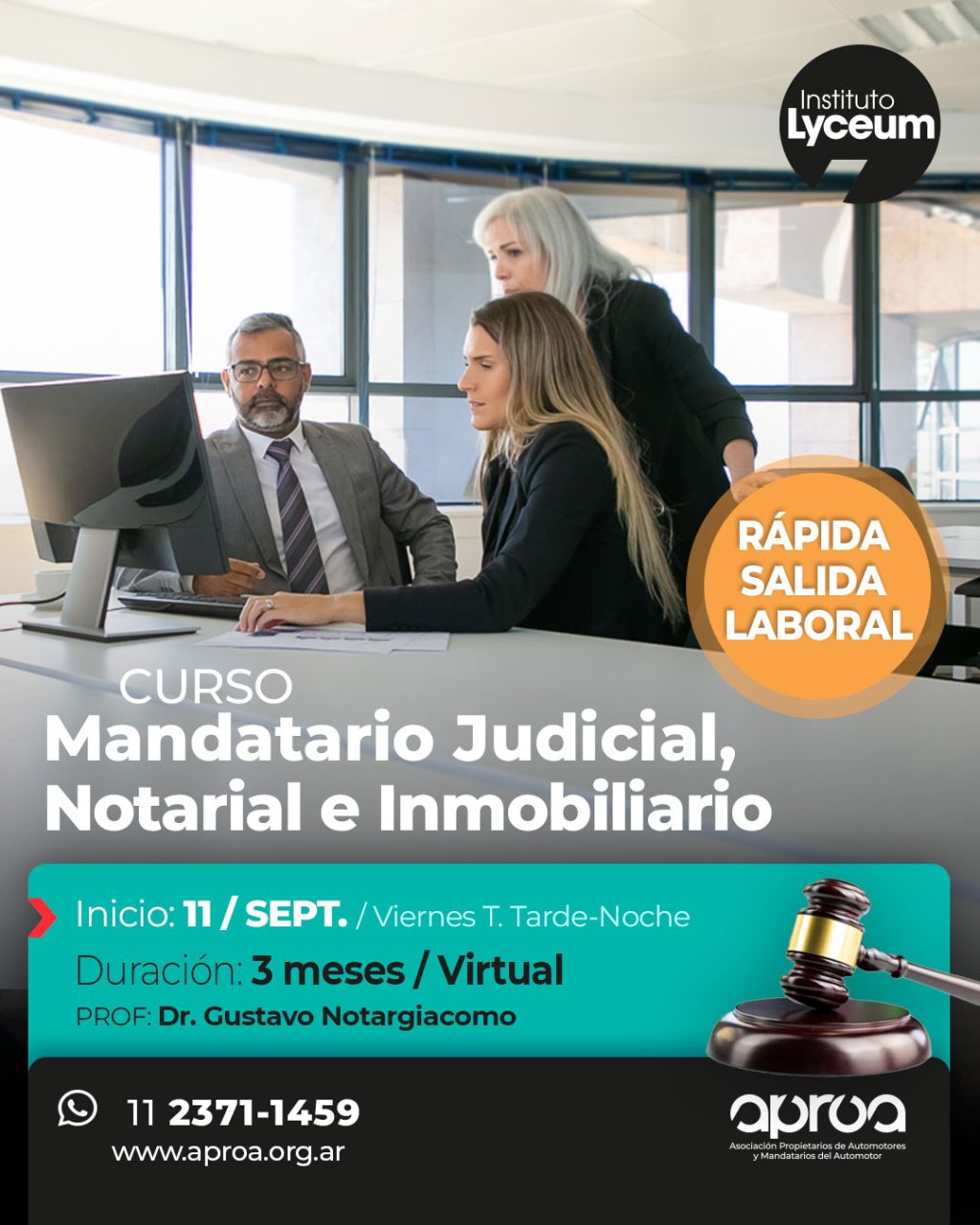 Curso de Mandatario Judicial, Notarial e Inmobiliario